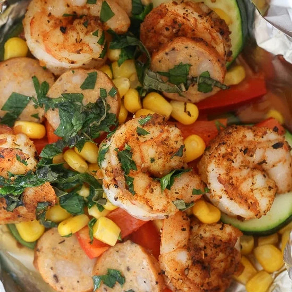 CAJUN SHRIMP IN FOIL