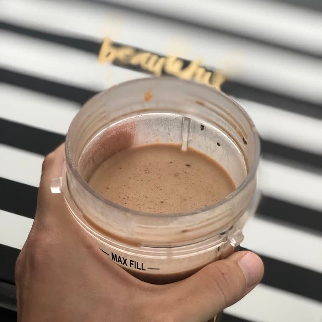 Chocolate Covered Banana Protein Shake