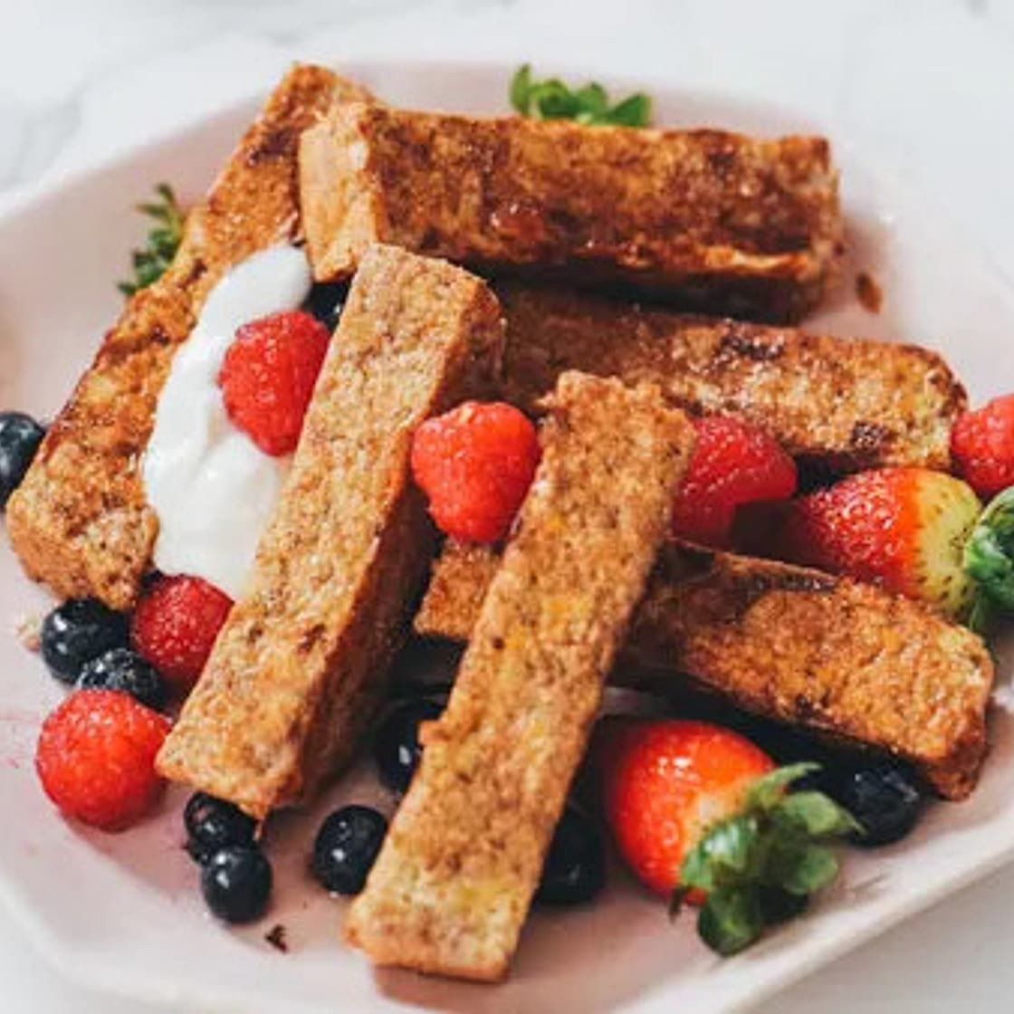 Healthy French Toast Sticks - High Protein