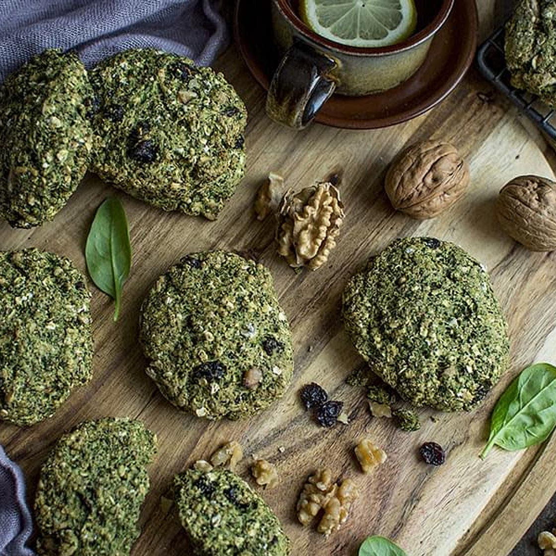 Spinach and Nut Patties
