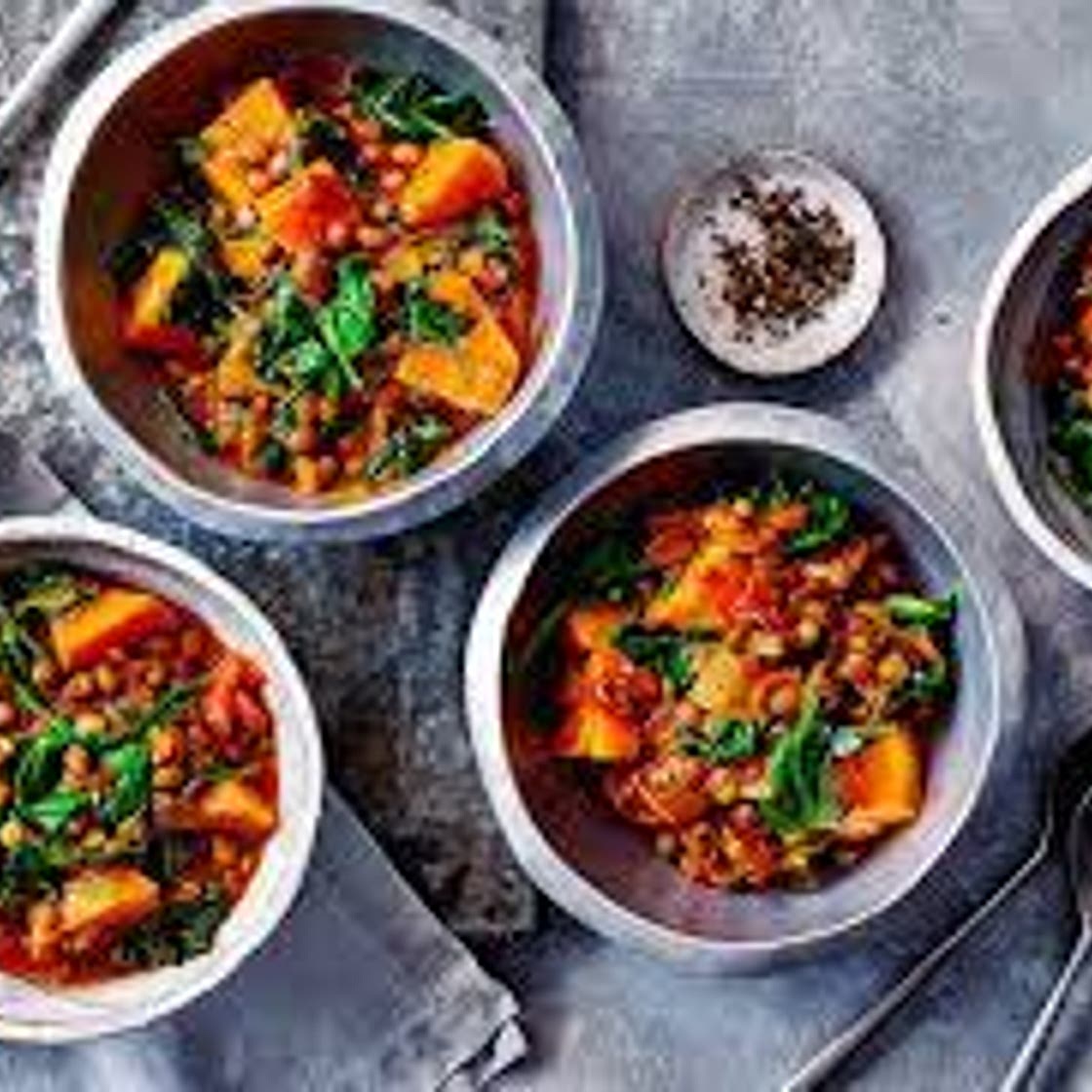 Squash and Spinach Curry