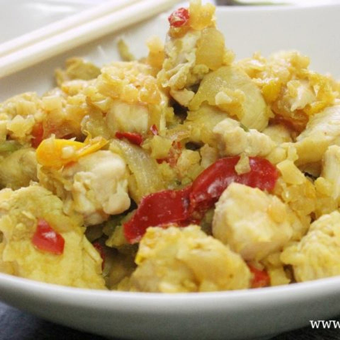 Low Carb Chicken "Fried Rice"