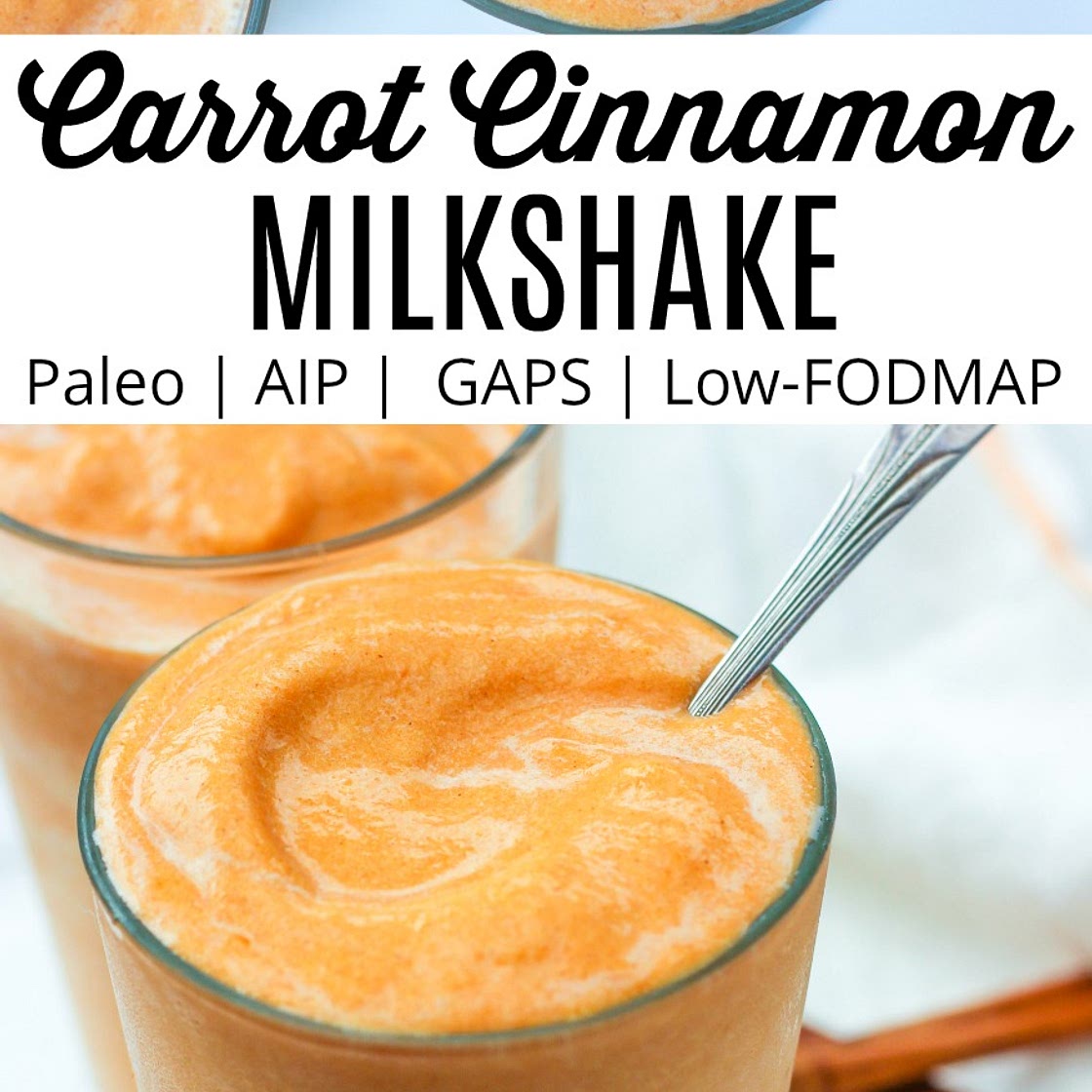 Carrot Cinnamon Milkshake