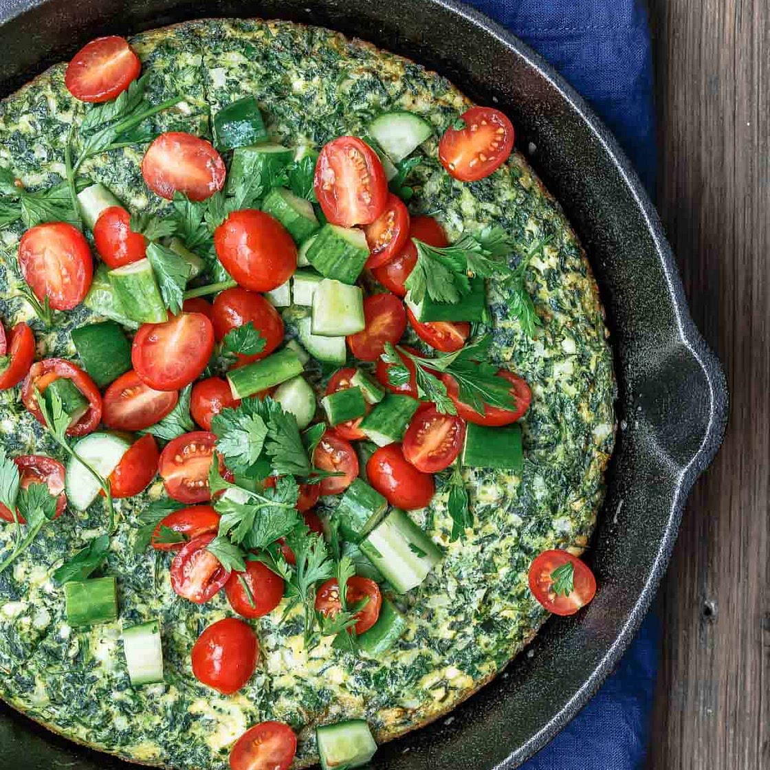 Feta and Spinach Frittata
