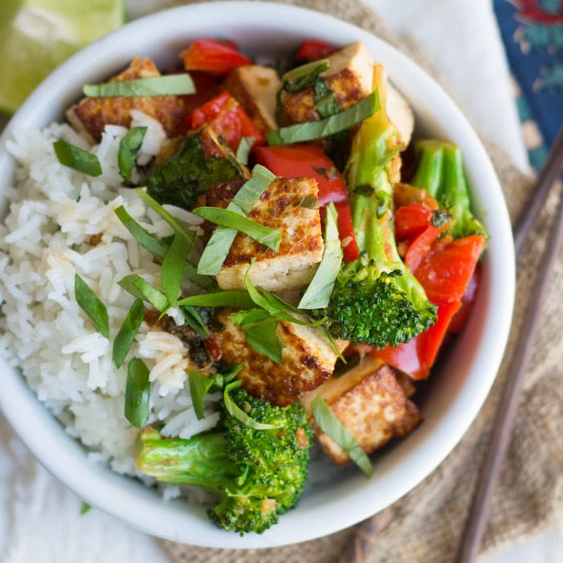 Thai Basil Tofu Stir Fry
