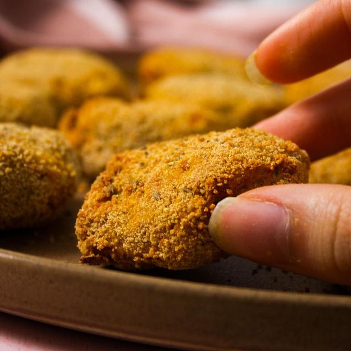 sweet potato chickpea nuggets