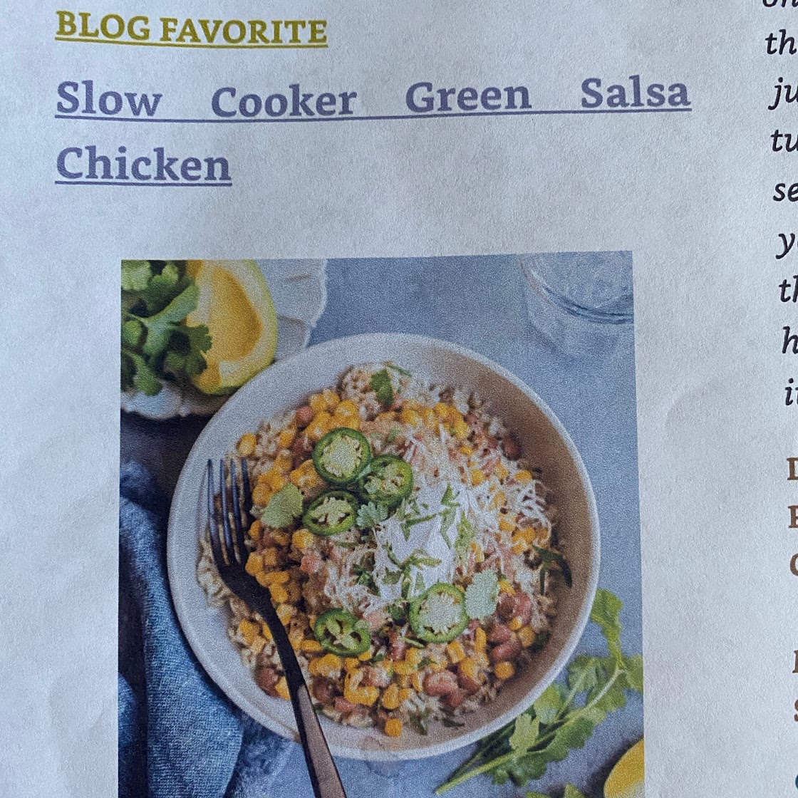Slow Cooker Green Salsa Chicken