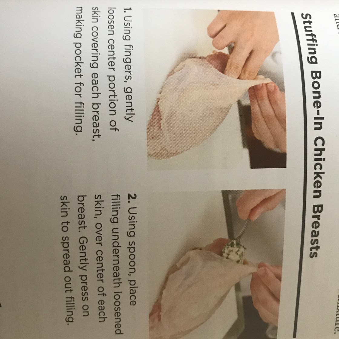 Parmesan and basil-stuffed chicken with roasted carrots