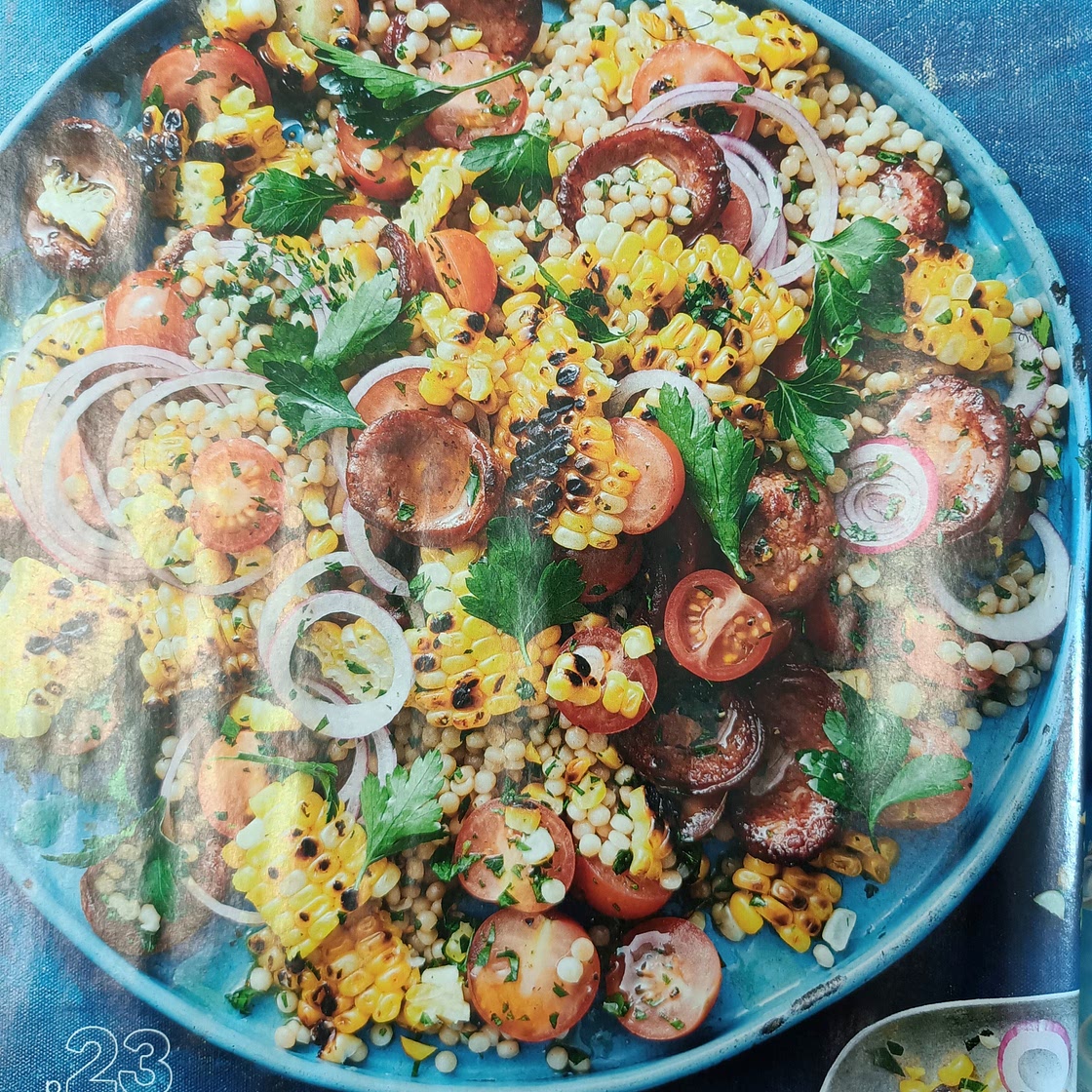 Chorizo & corn salad