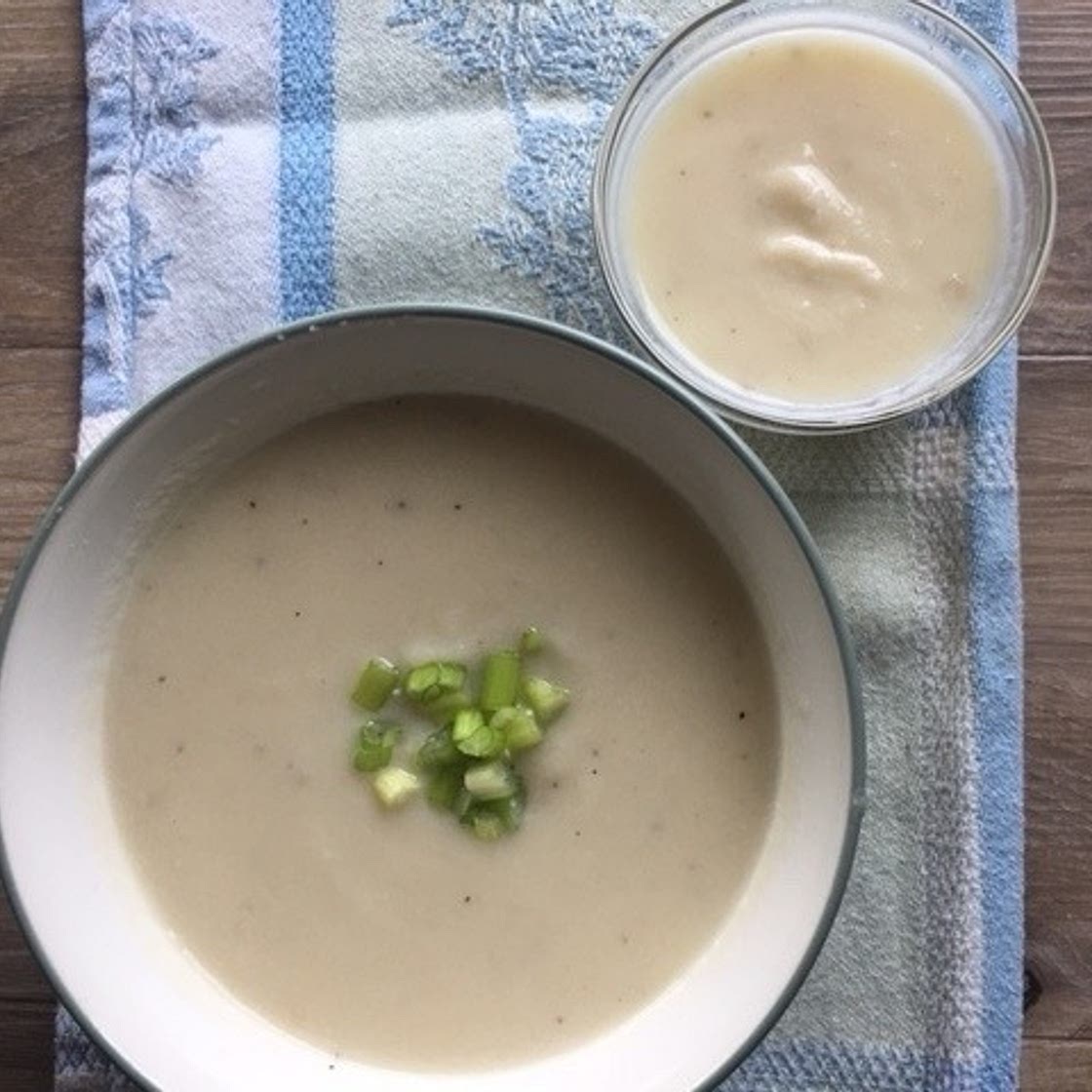 High Protein Cauliflower Garlic Soup
