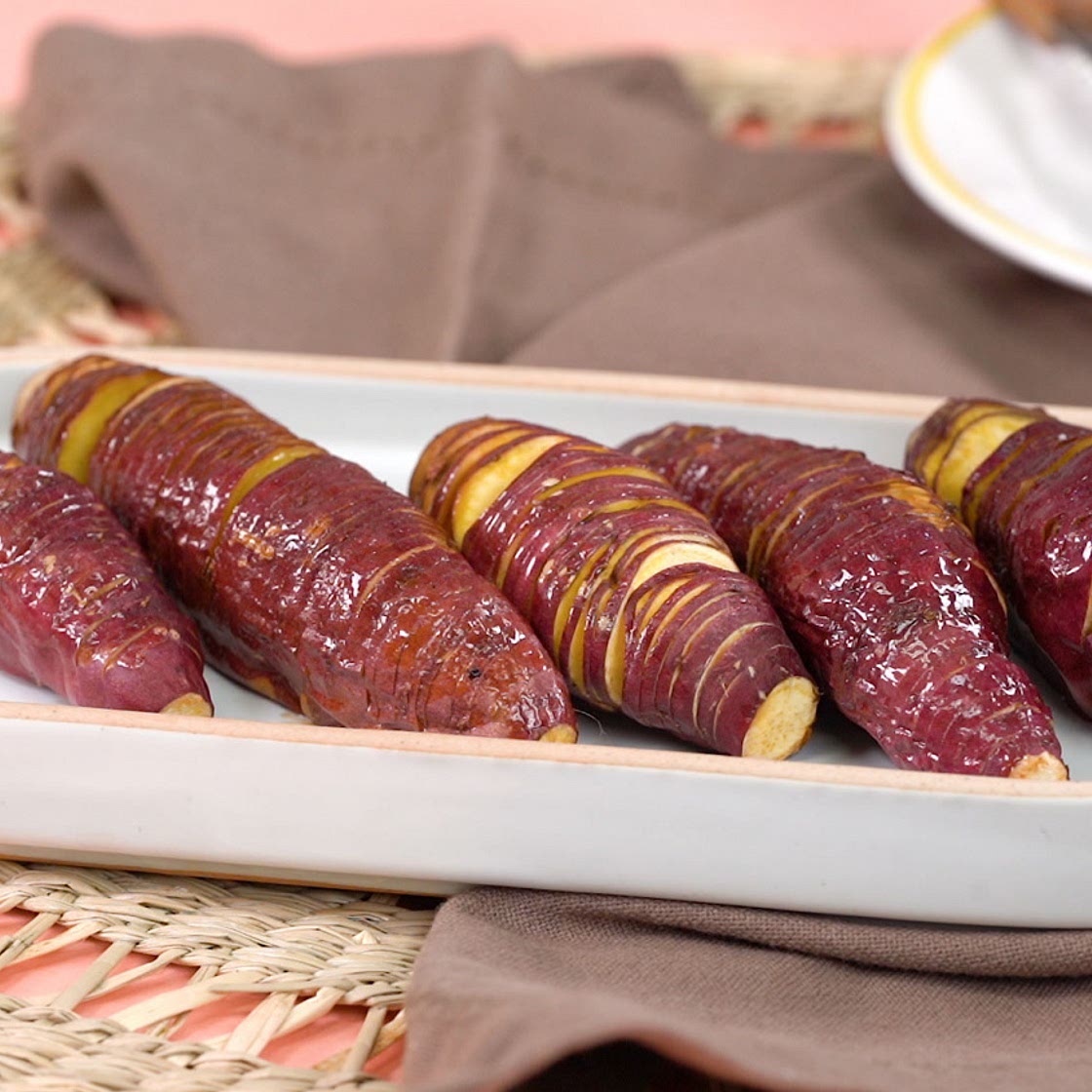 에어프라이어로 만드는 고구마간식! 아코디언꿀고구마 ♥