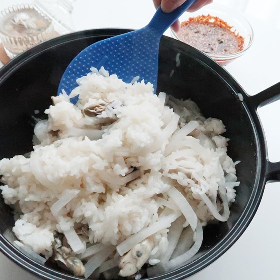 경기미 가와지1호로 인덕션 굴솥밥 만들기