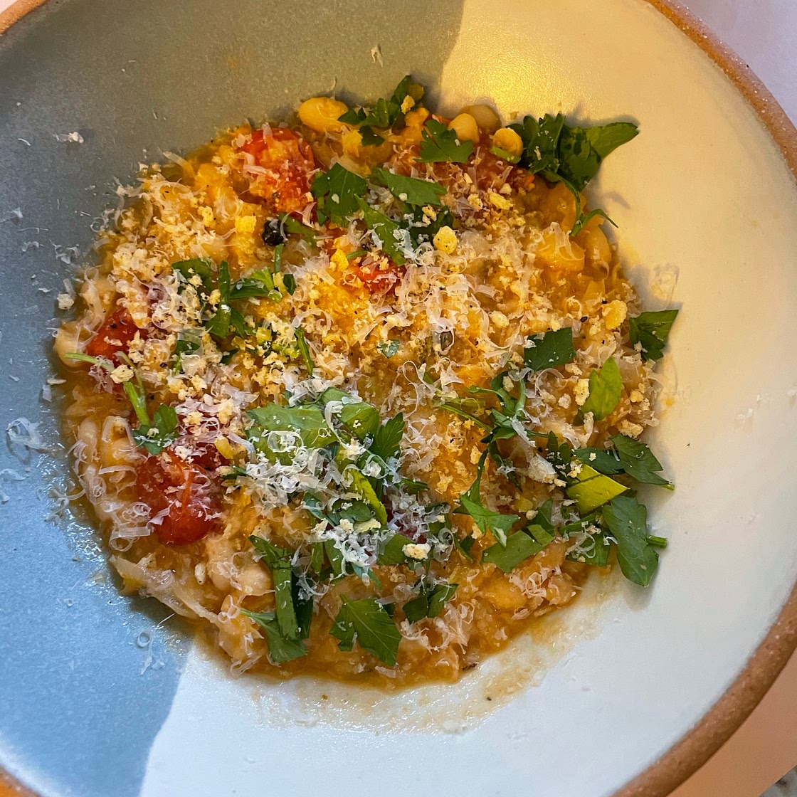 Roasted Tomato and White Bean Stew