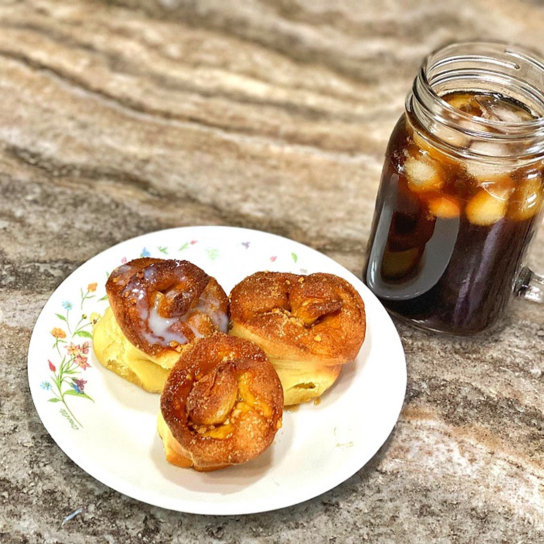 [에어프라이어]호떡믹스로 만드는 시나몬롤빵