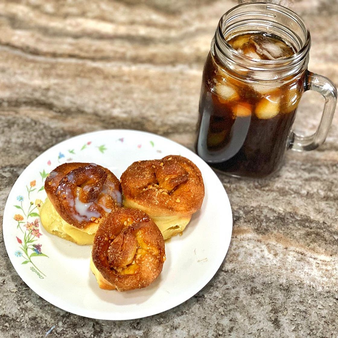 [에어프라이어]호떡믹스로 만드는 시나몬롤빵