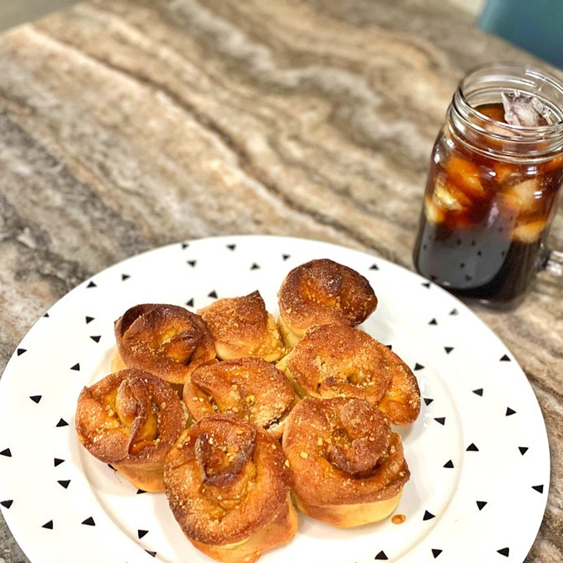 [에어프라이어]호떡믹스로 만드는 시나몬롤빵