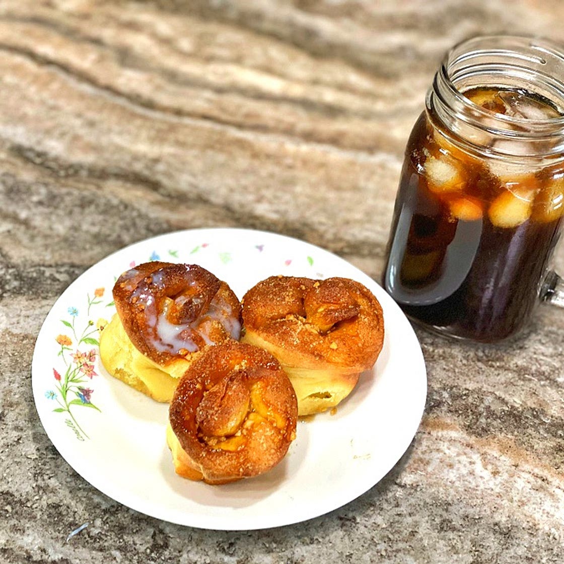 [에어프라이어]호떡믹스로 만드는 시나몬롤빵