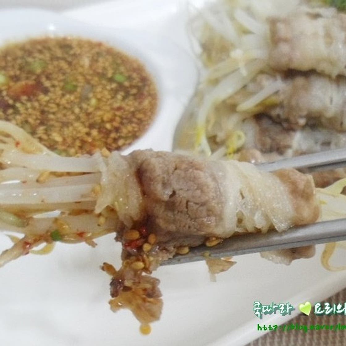 다이어트 고기요리/우삼겹숙주찜