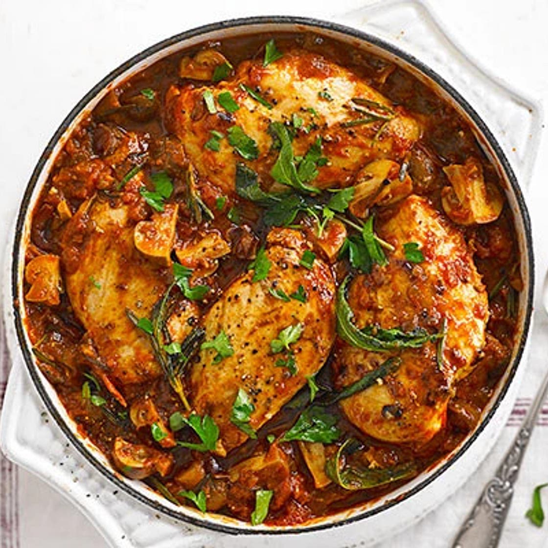 Light Chicken Cacciatore