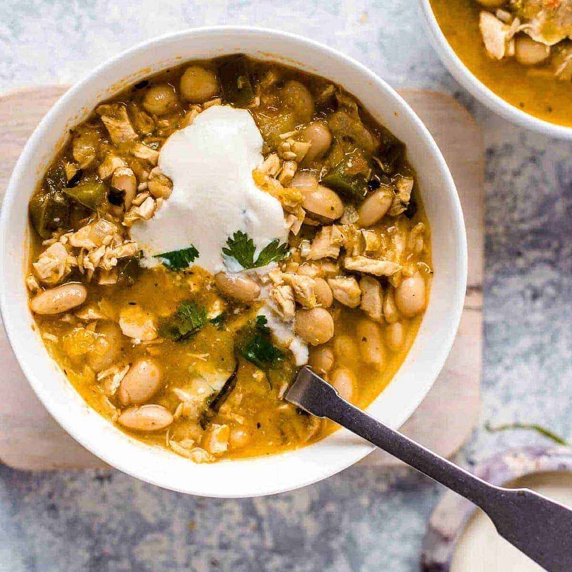 (Easy) Spicy White Chicken Chili