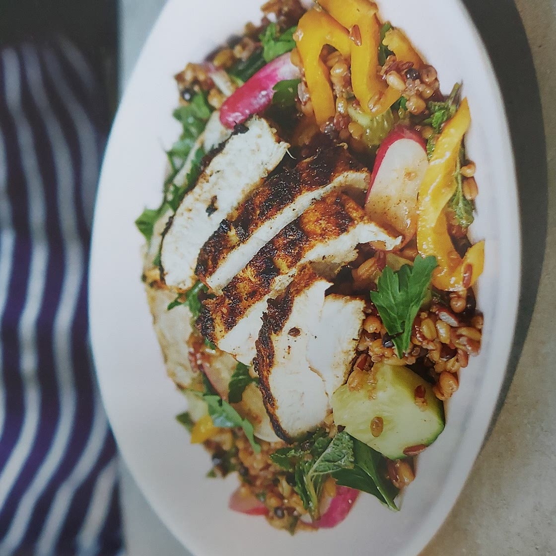 CHICKEN SHAWARMA AND MIXED GRAIN TABBOULEH