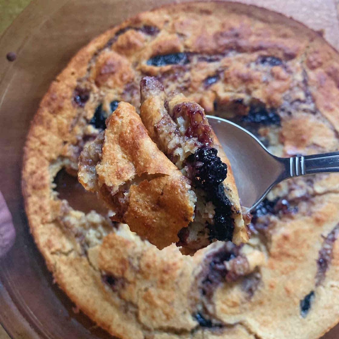 Baked Jam Swirled Oats