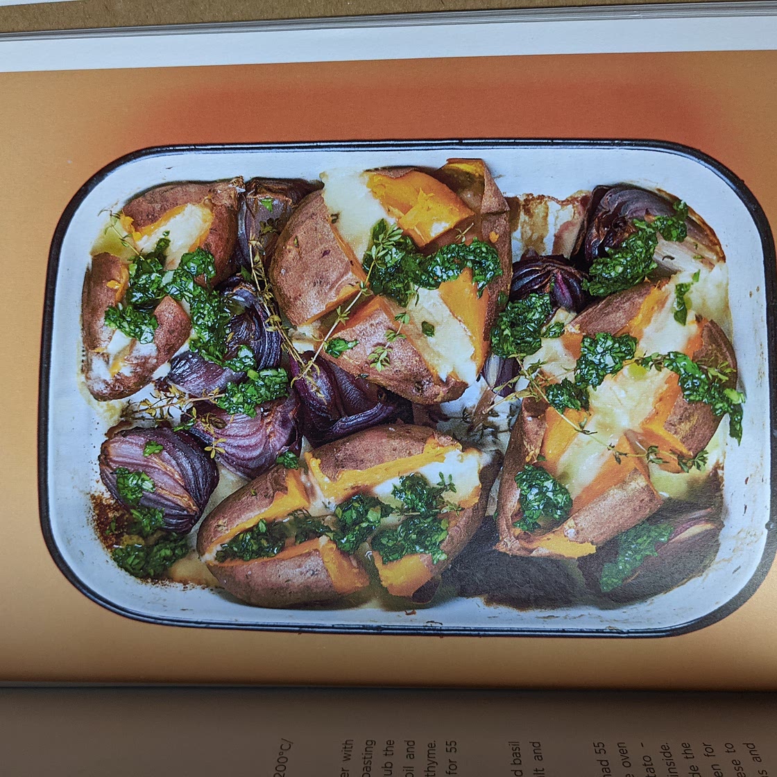 Sweet potato with Mozzarella, Onions & Basil