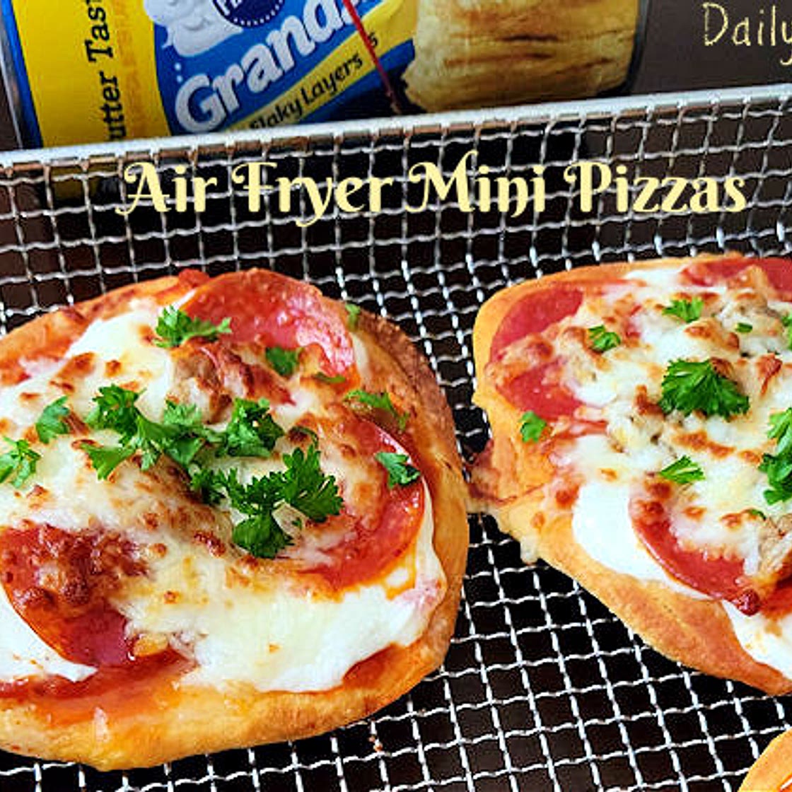 Easy Air Fryer Pizzas (Using Pillsbury biscuits)