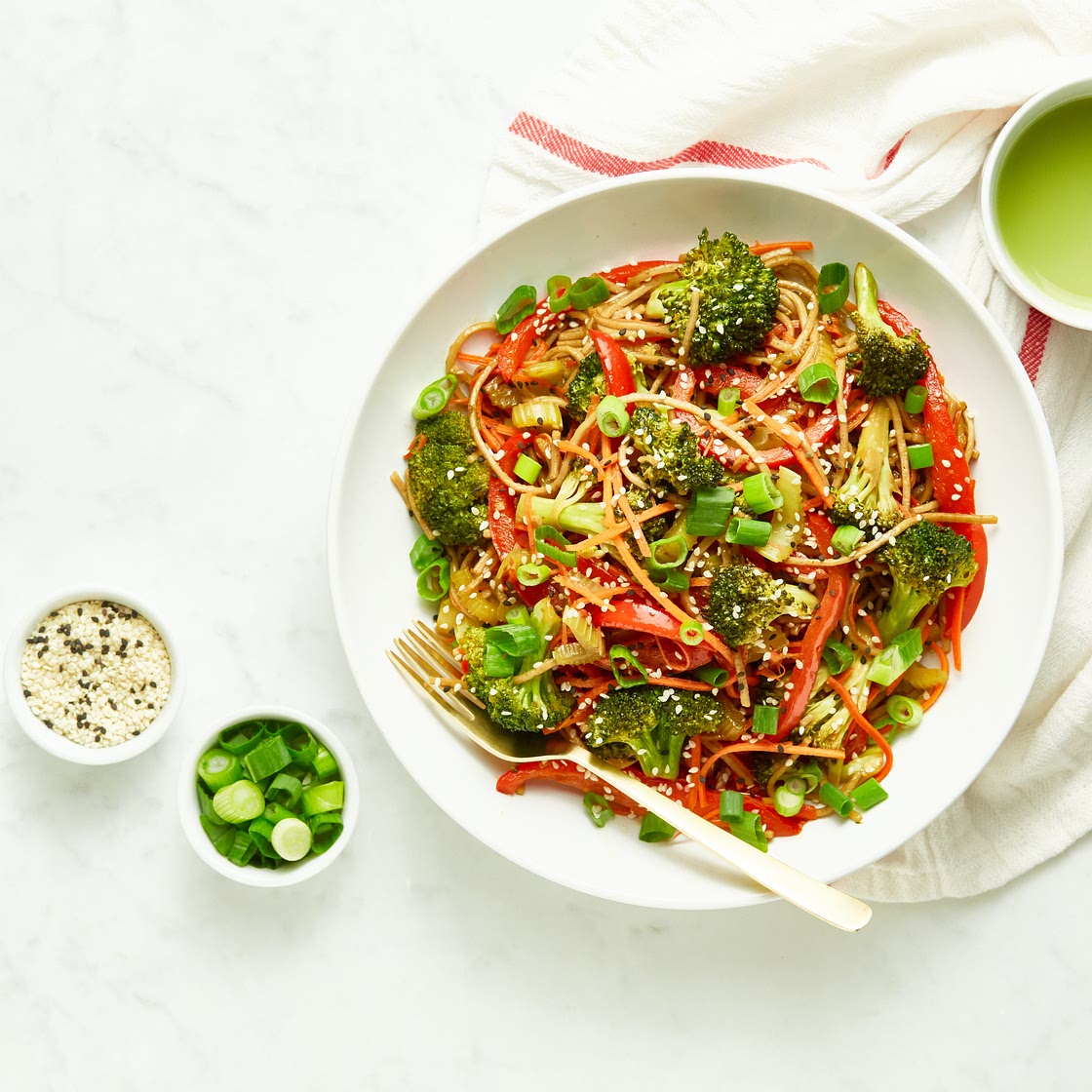 Speedy Teriyaki Veggie Noodle Bowl