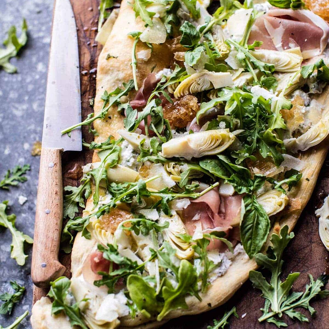 Artichoke Ricotta Flatbread