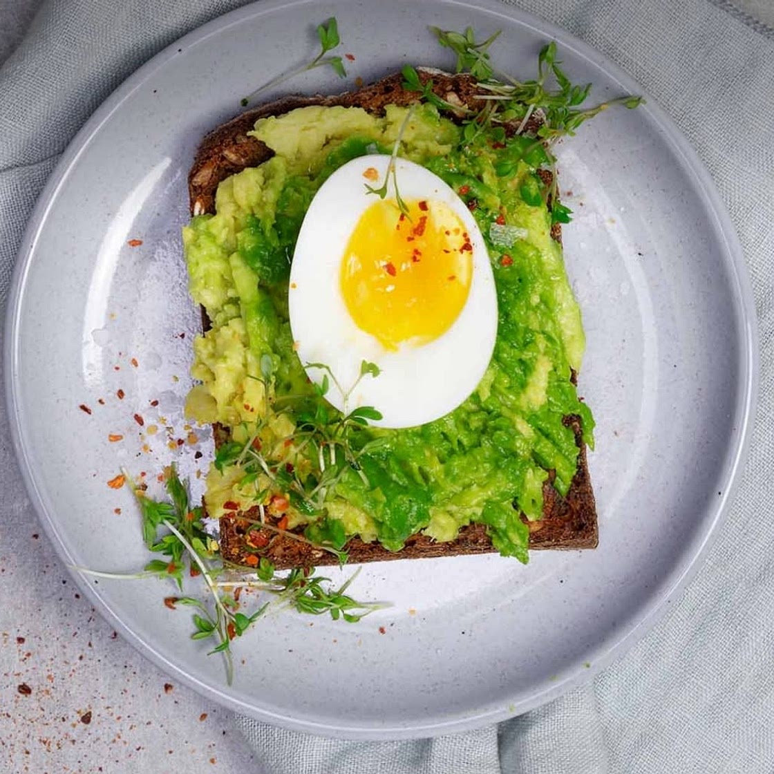 Avocado and egg toast