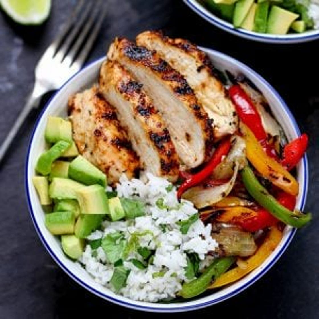 Cajun Chicken with Coriander and Lime Rice