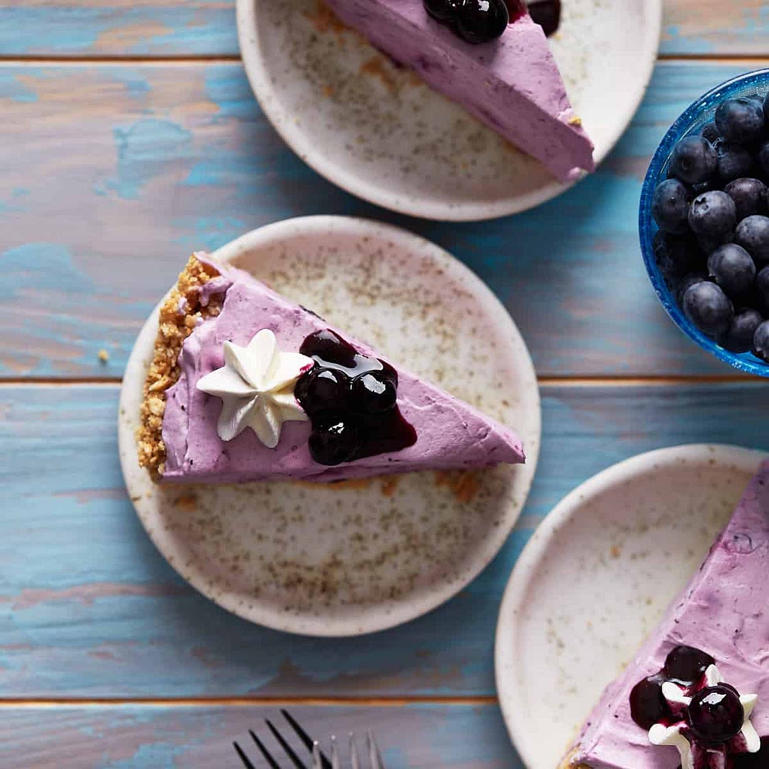 No-Bake Blueberry Cheesecake