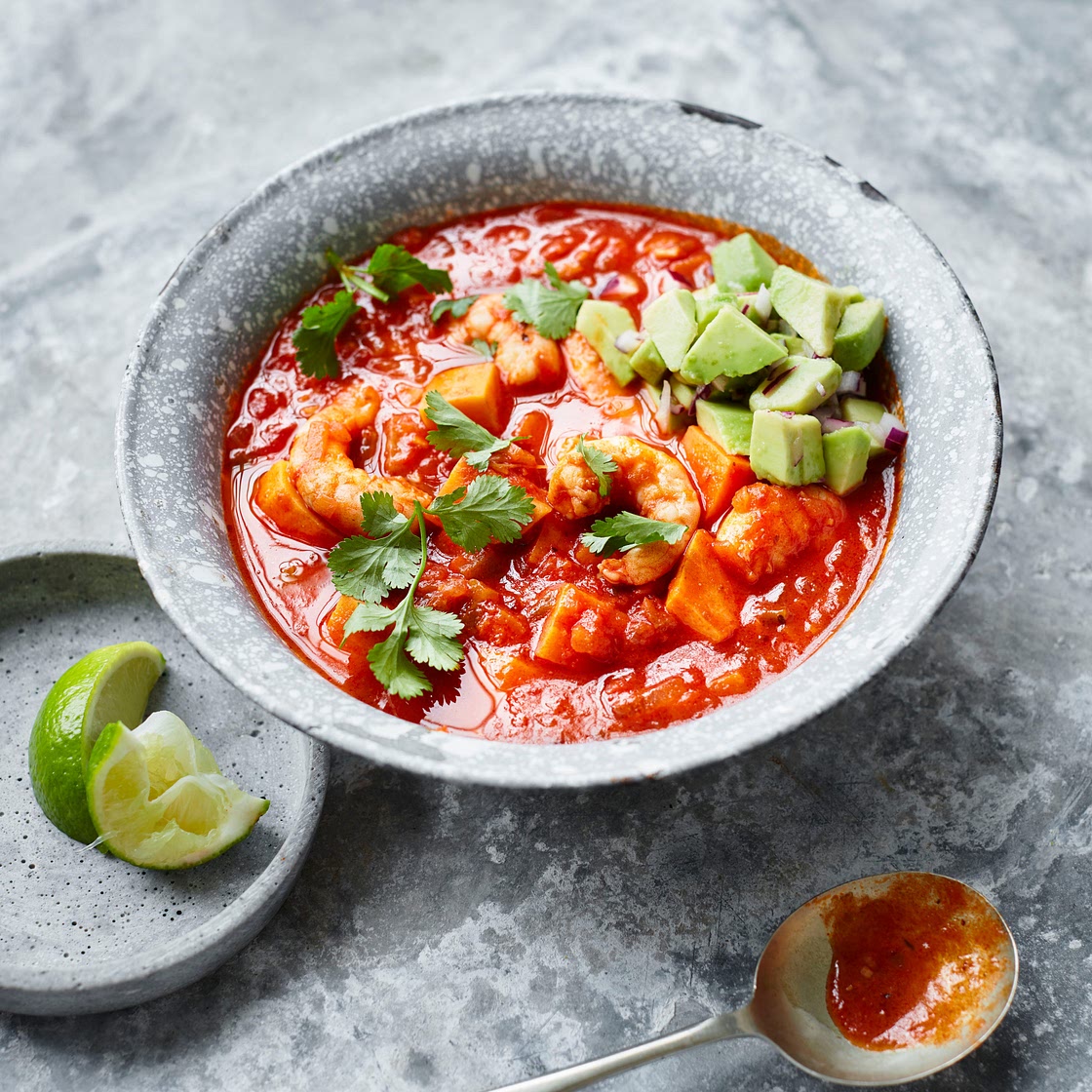 Mexican prawn soup
