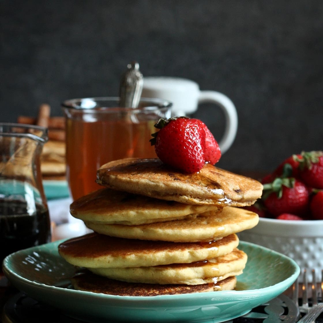 Vegan Gluten-Free Corn Flour Pancakes