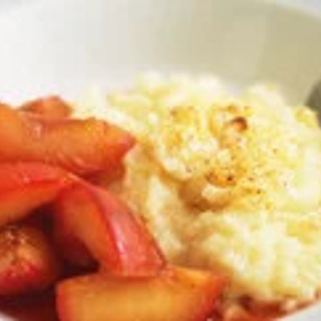 Lemon-scented rice pudding