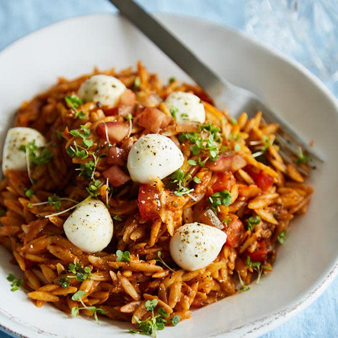 Tomaten-Orzo-Risotto