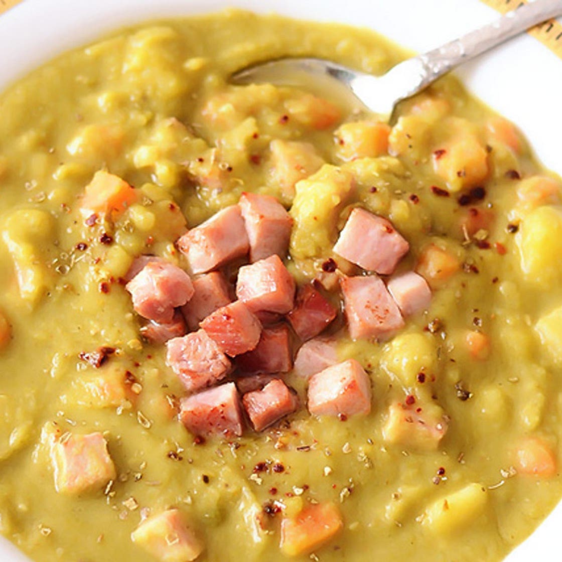 Soupe au pois à la mijoteuse