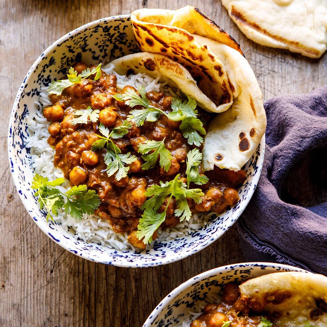 30 Minute Indian Pumpkin Butter Chickpeas