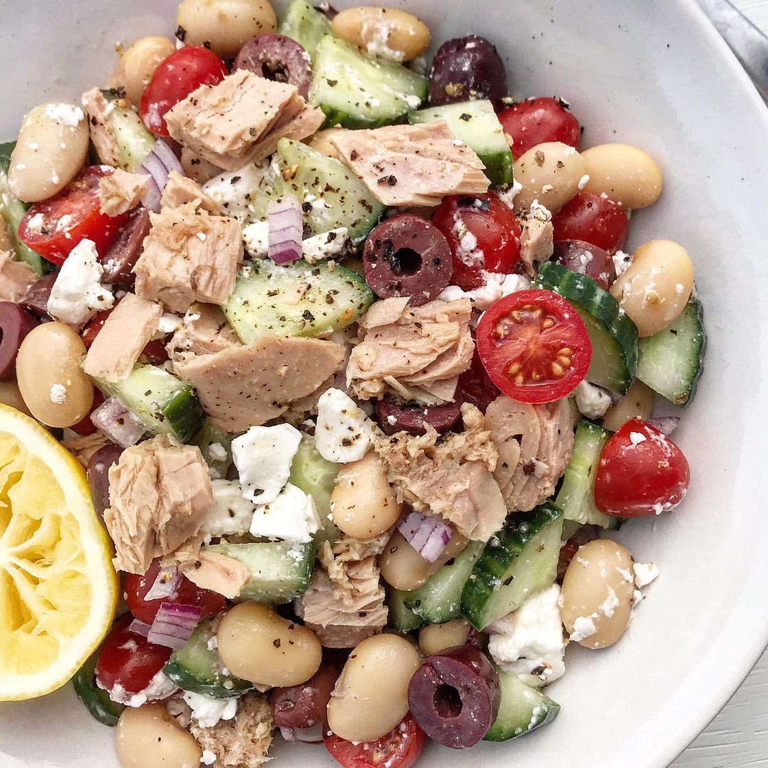 Greek-Style Tuna and White Bean Salad