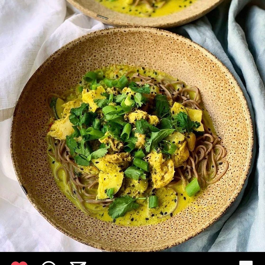 Asian Coconut Chicken Noodles
