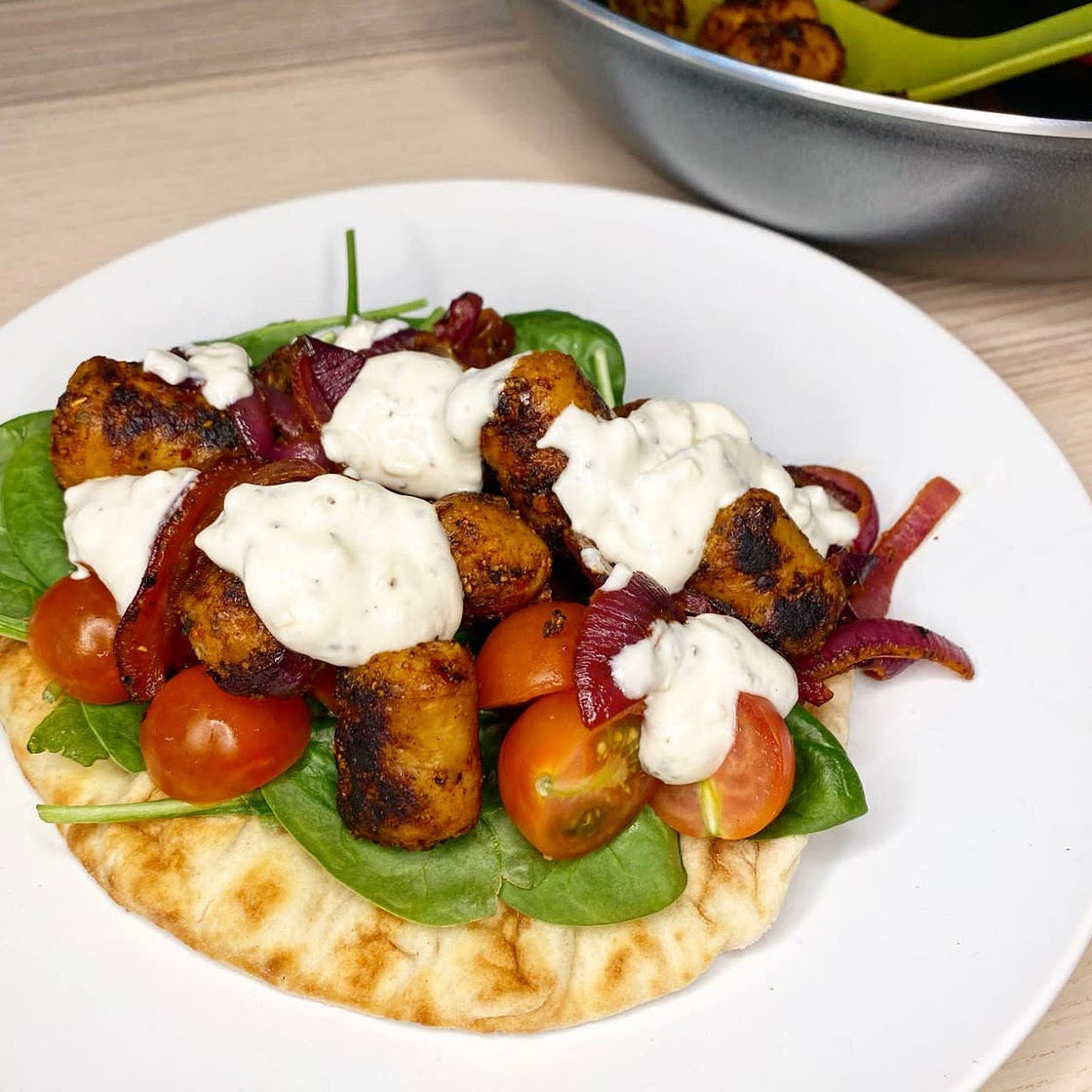 Turkey Sausage Flatbread