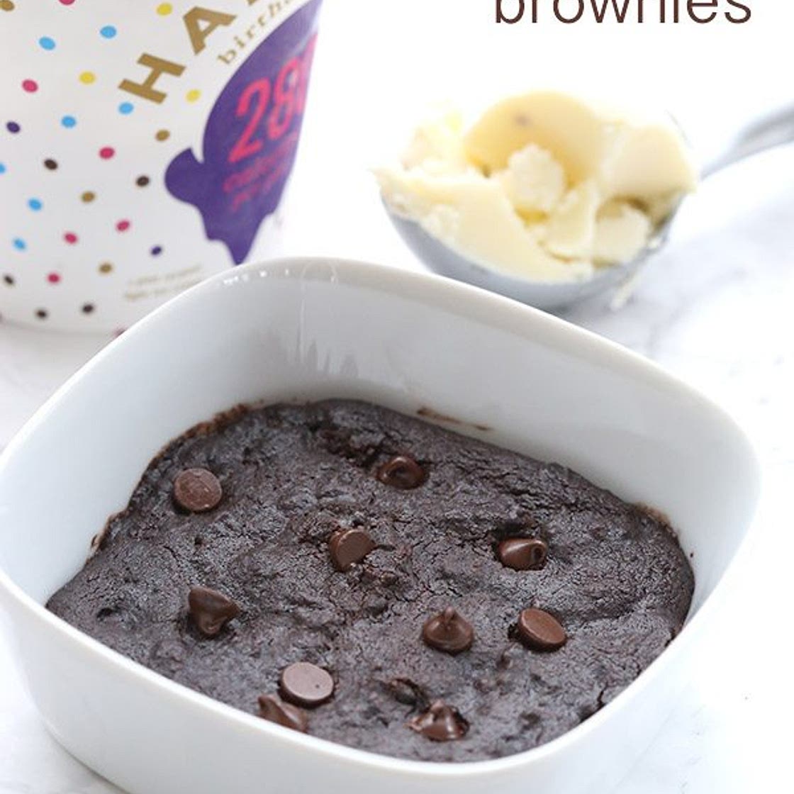 Single Serve Chocolate Chip Brownies