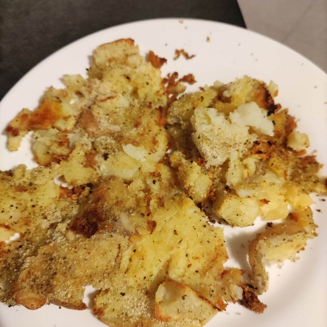 Patate schiacciate