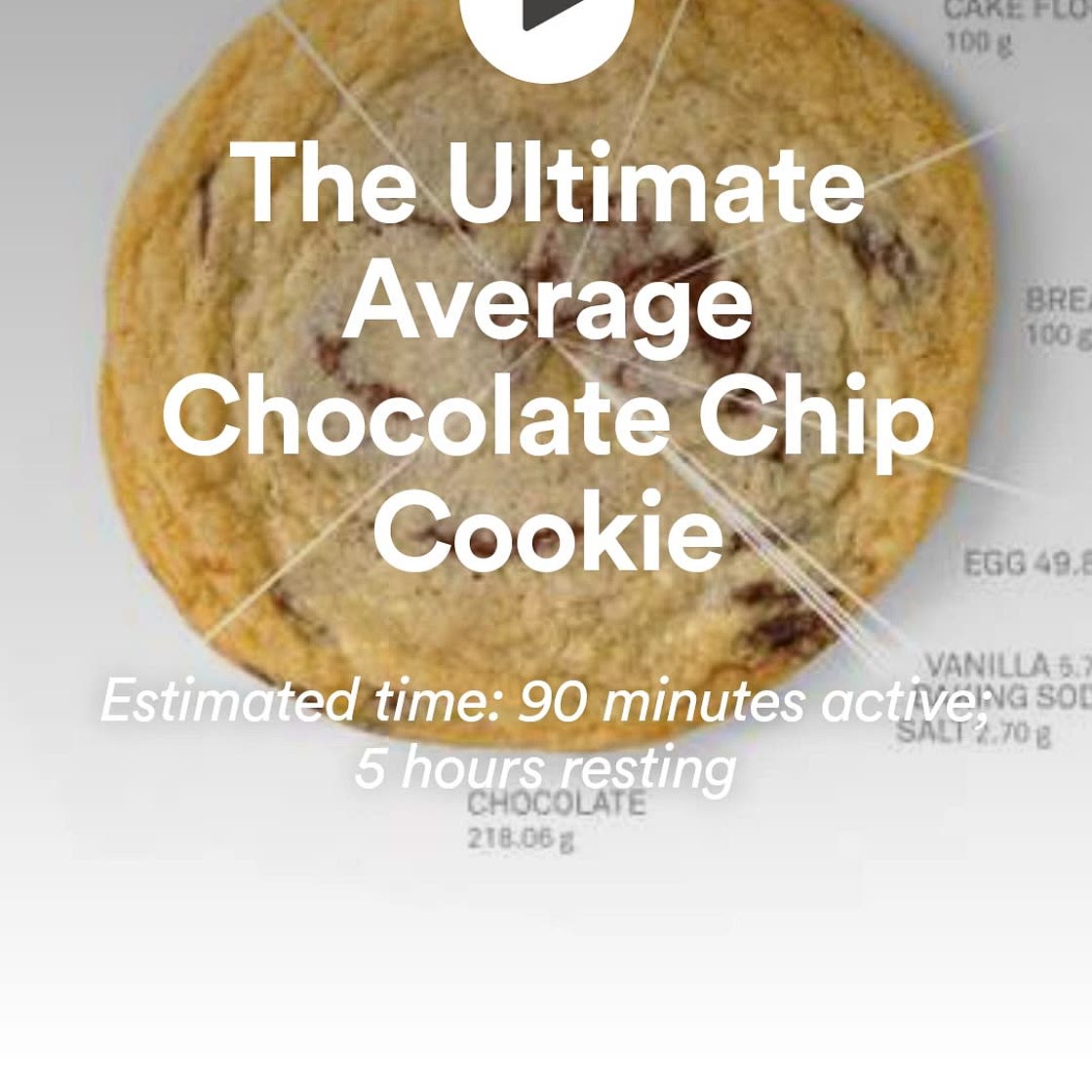 The Ultimate Average Chocolate Chip Cookie