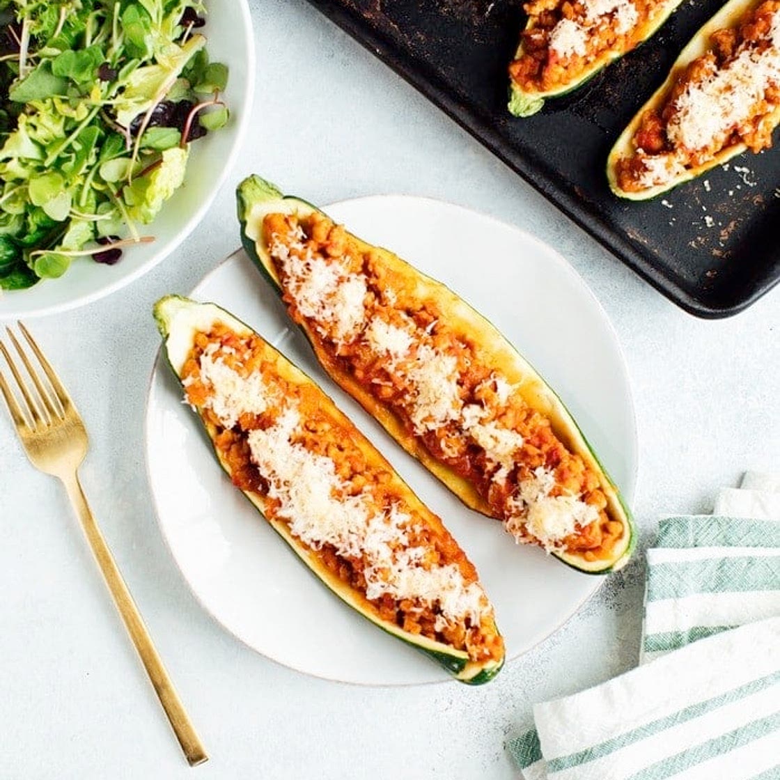 5-Ingredient Turkey Zucchini Boats