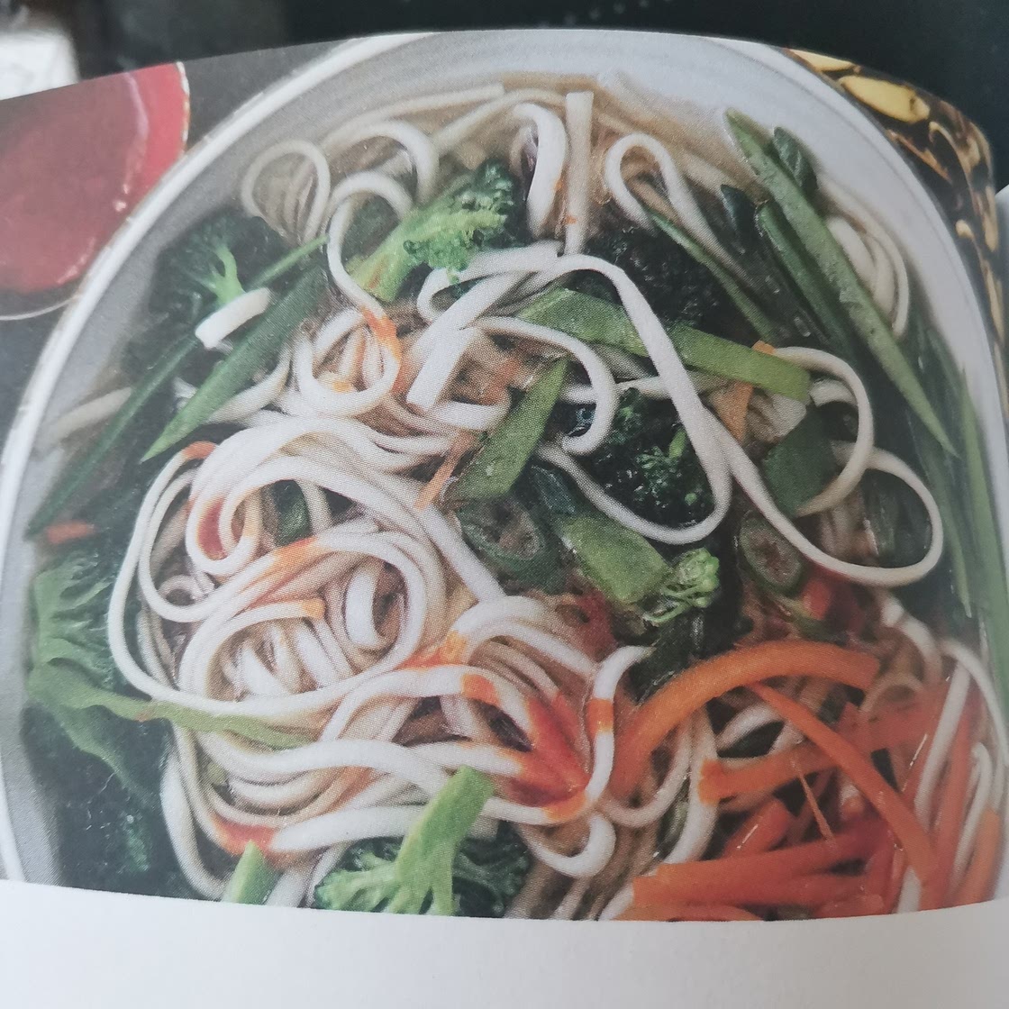 Veggie noodle soup and ginger soup
