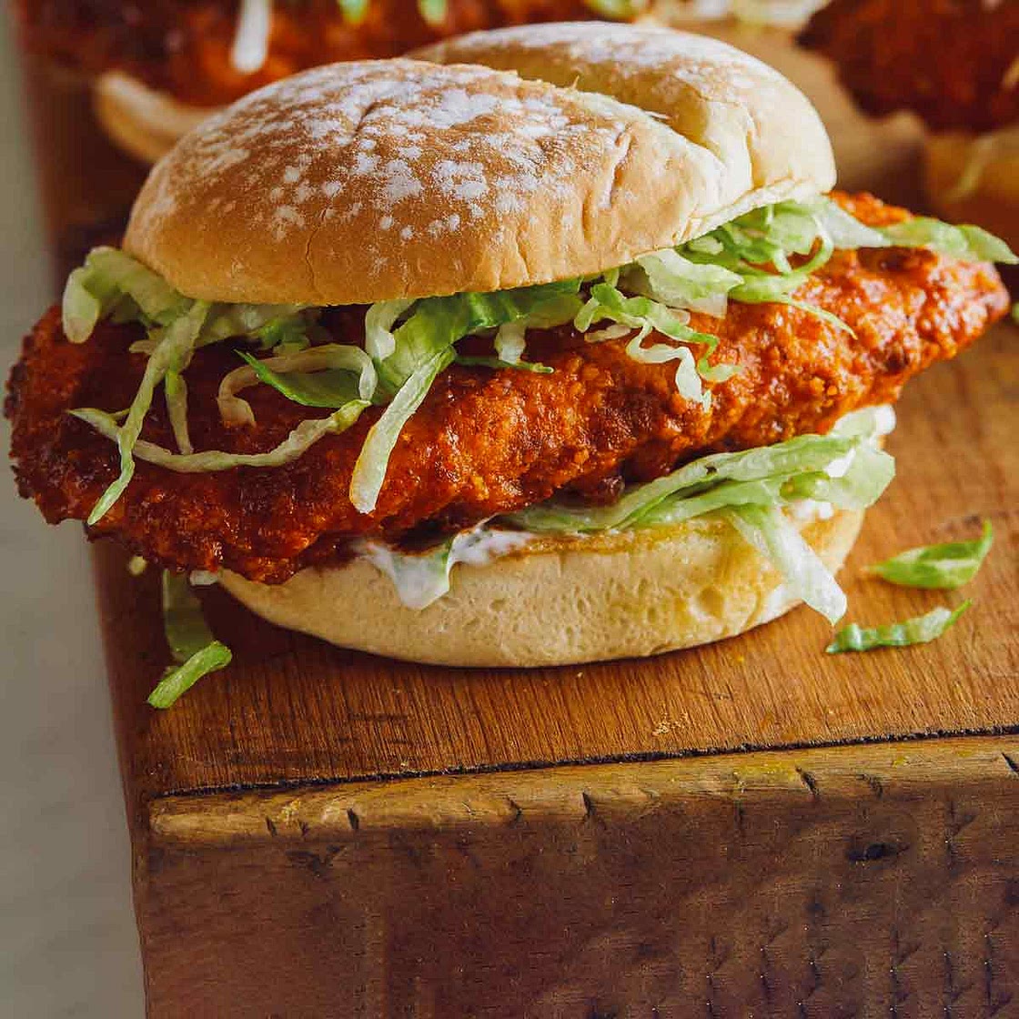 Baked Nashville Honey Hot Chicken Sandwiches