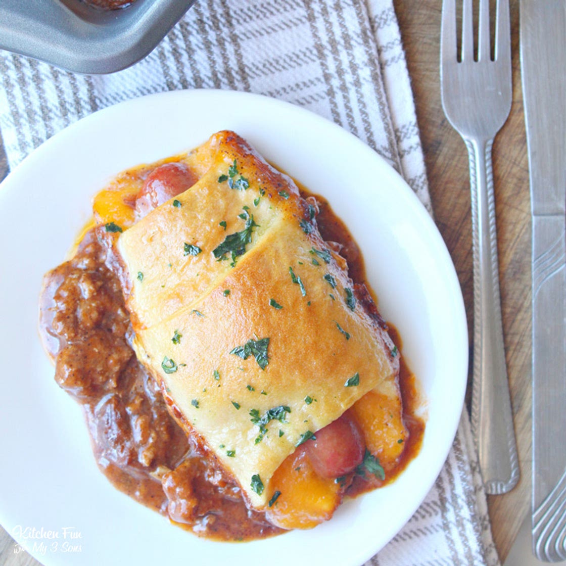 Chili Cheese Dog Bake