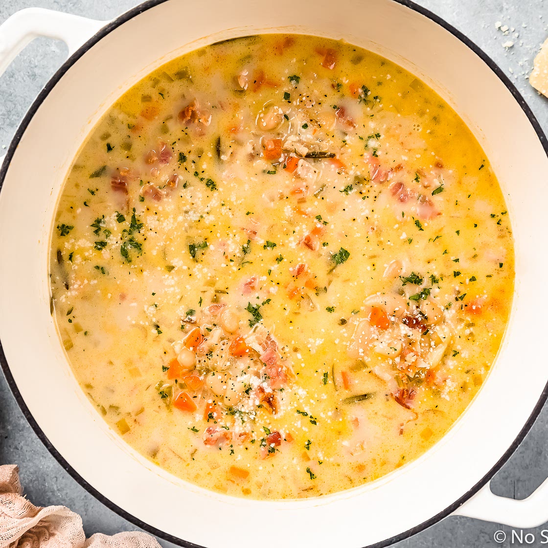Tuscan White Bean Soup with Bacon